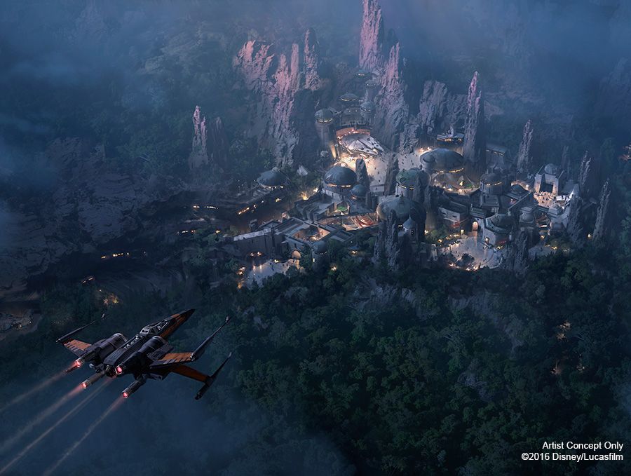 A abertura da área Star Wars no Hollywood Studios © disney
