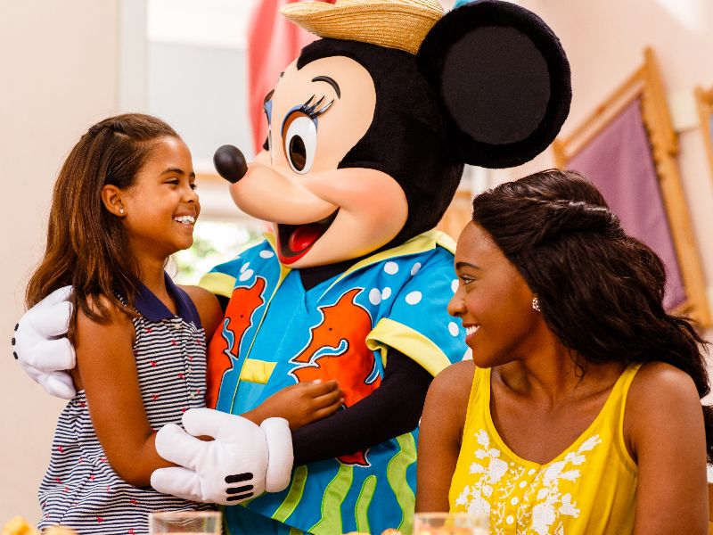 Refeição com a Minnie