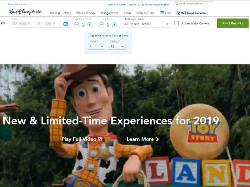 Como criar uma conta no My Disney Experience