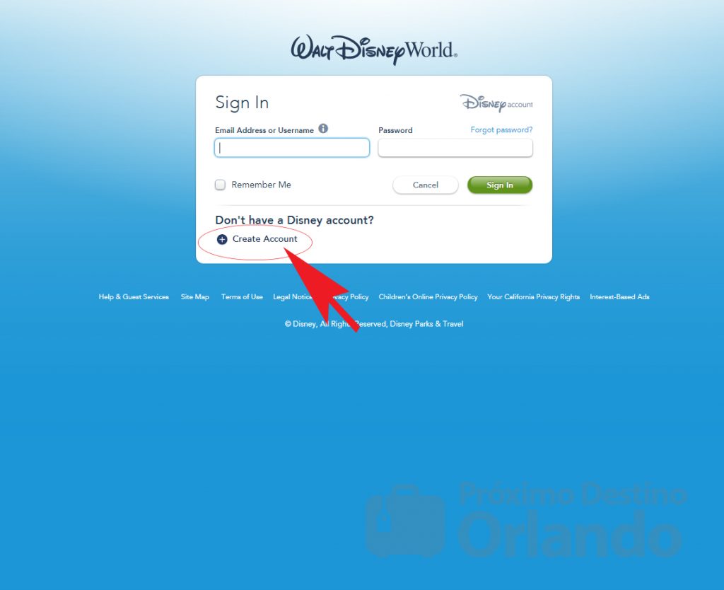como vincular ingressos disney