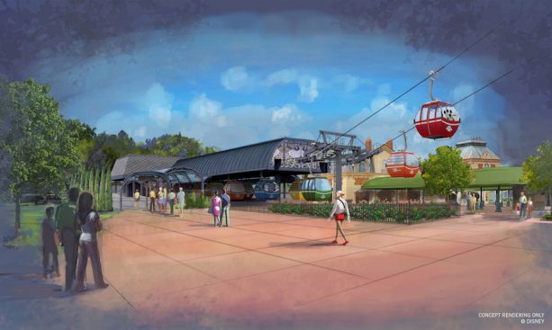 Foto de Mais detalhes sobre o sistema de transporte Disney Skyliner