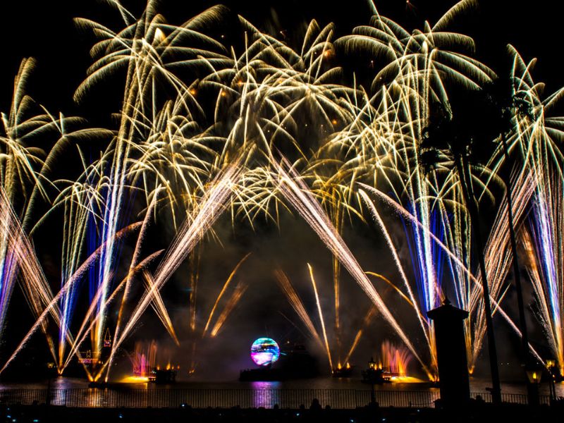 Fim do show de encerramento do Epcot © disney