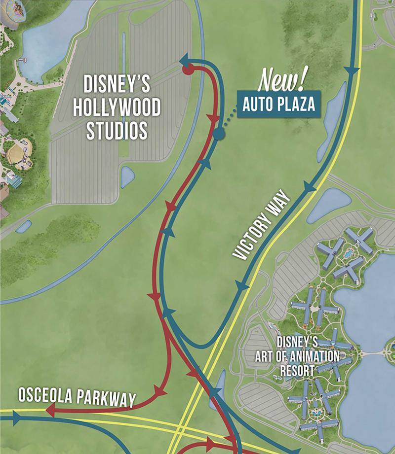 Foto de Nova entrada para o estacionamento do Disney’s Hollywood Studios