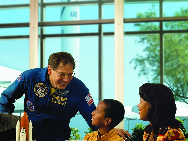 almoço com astronauta