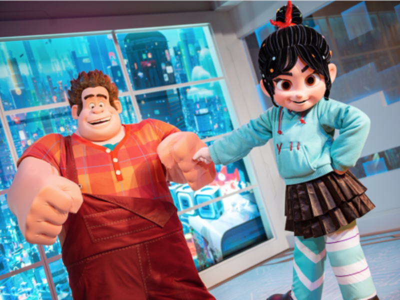 Foto de Ralph e Vannelope recebem os visitantes em novo local na Disney