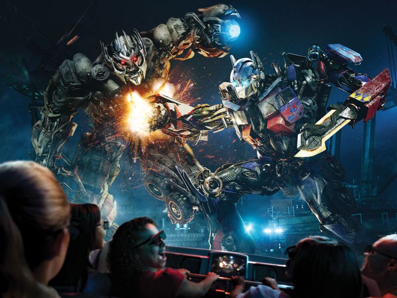 Melhores atrações da Universal: Transformers: The Ride 3D