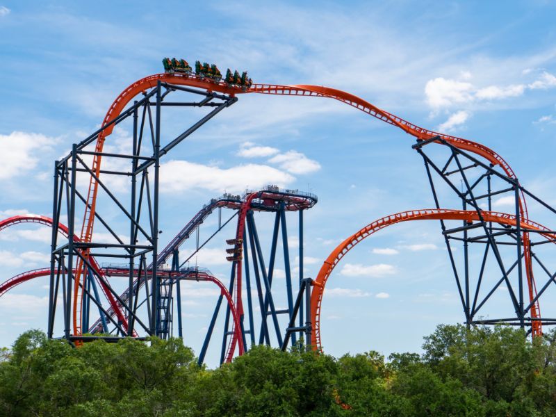montanha-russa Busch Gardens