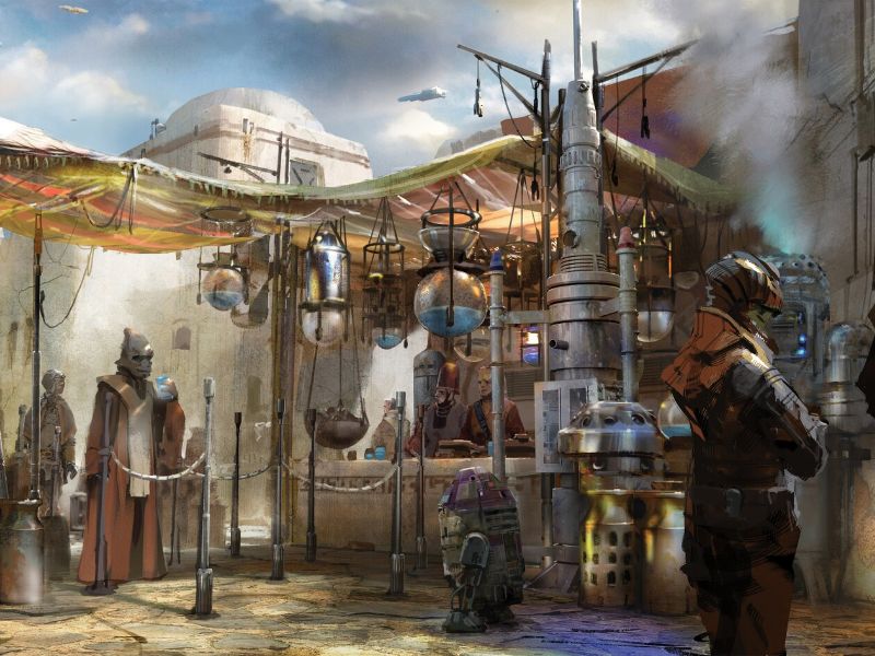 Milk Stand, Star Wars: Galaxy' s Edge © disney