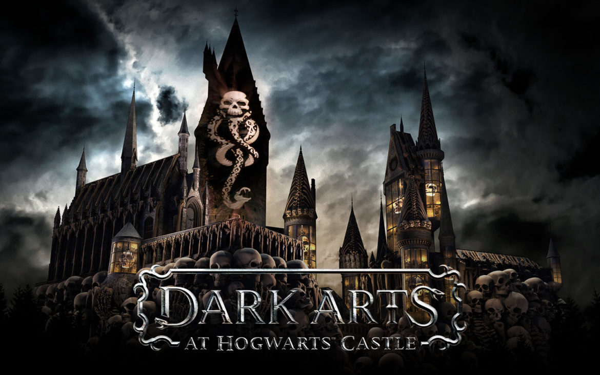 O show Dark Arts já está iluminando o Castelo de Hogwarts no Islands of Adventure