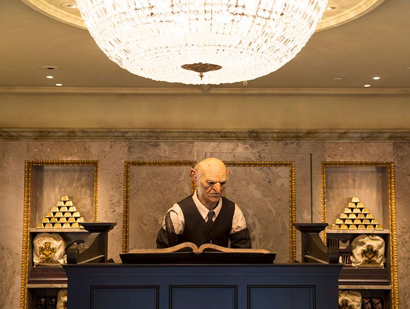 Lojas do beco Diagonal: Gringotts Money Exchange