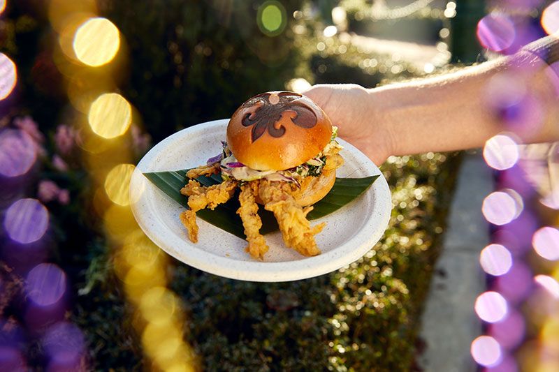 Comida do evento Mardi Gras