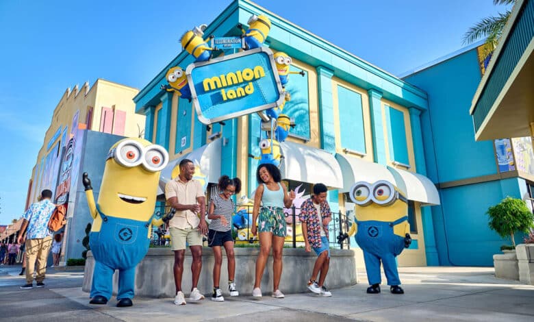 Em qual parque ficam os Minions?