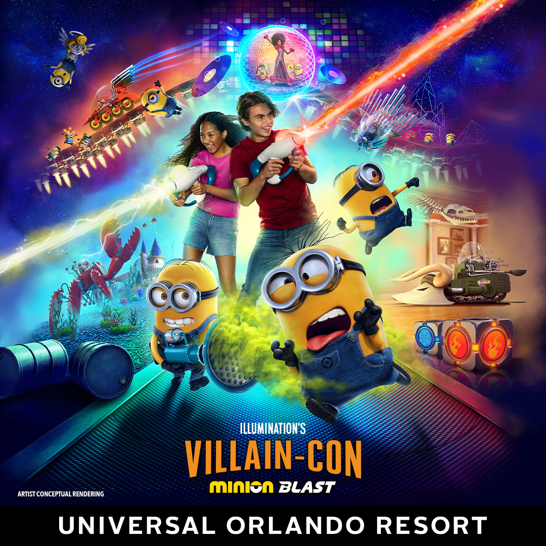 Em qual parque ficam os Minions? © 2023 universal orlando resort