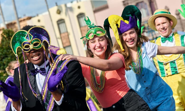 Mardi Gras 2025 no Universal Orlando Resort © 2025 universal orlando resort
