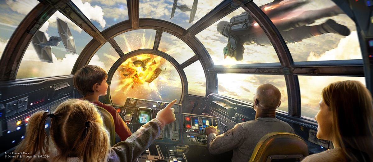 Novidade na atração Millennium Falcon: Smuggler’s Run © disney