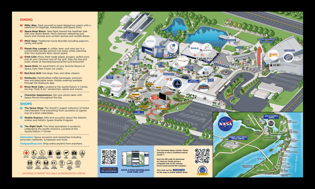 Mapa Kennedy Space Center © kennedy space center